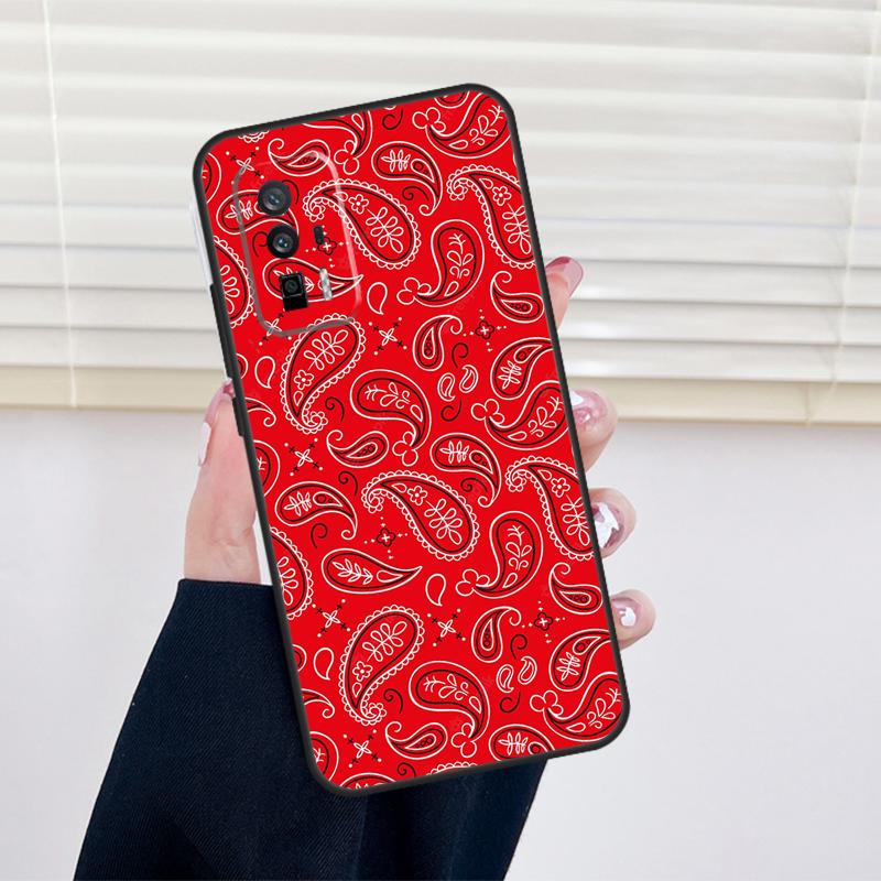 Paisley Bandana Cover For Xiaomi 13 14 15 Ultra 11T 12T 13T 14T Pro POCO X7 Pro X3 X5 X6 M6 F5 F6 Pro Case