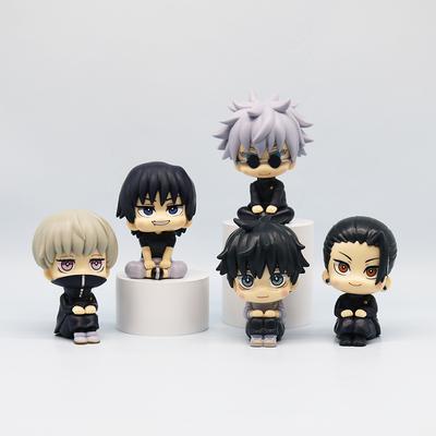 Anime Cute Fushiguro Toji Jujutsu Kaisen Figure Gojo Satoru Action Figure Q Version Doll Geto Suguru Statue 10cm PVC Model Toys