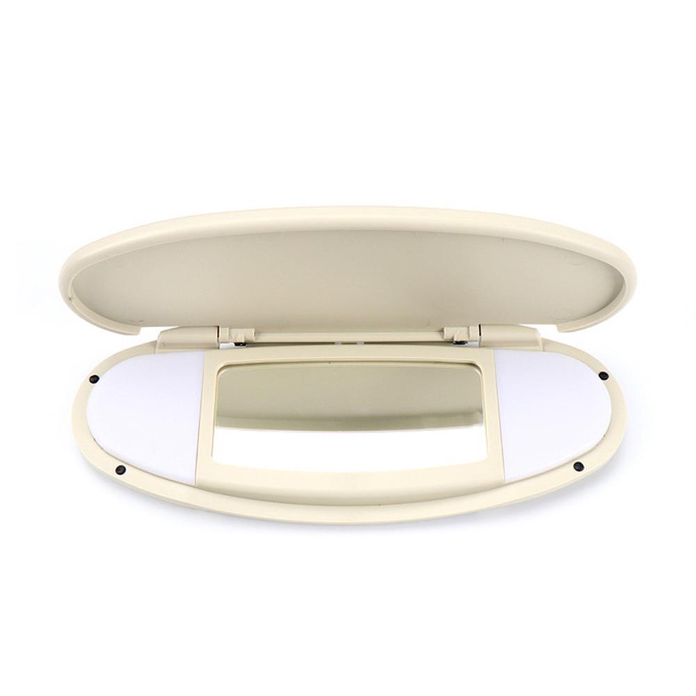 

Солнцезащитный козырек для автомобиля, панель-корпус, крышка зеркала для макияжа, черный для MINI Cooper S One D JCW R55 R56 R57 R59 R60, аксессуары бежевый