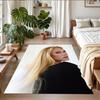 Adele Print Crystal Velvet Plush Rug Anti?Slip Wear?Resistant Floor Carpet For Indoor Household Home Decoration