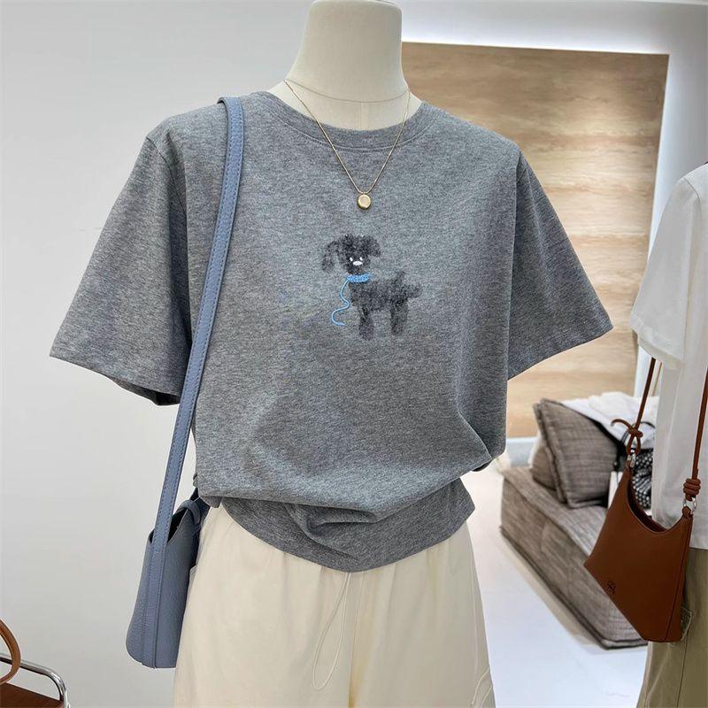 harajuku cartoon Print T Shirt Women 2025 Summer pure Cotton Soft Short Sleeve Tees Female Oversized Higt Street Gothic y2k Tops