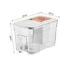 6L Beverage Container for Iced Drinks with Lid Refrigerator