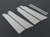 BRIGHTZ Finish Stainless Steel Pillar Panels with Visor for GRS196 GRS GS Part Number 17067 Ultra-Mirror GS350, GRS191, (6-Piece Set) [PIL-SIL-024],