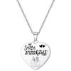 Sisters Necklaces from Best Friends Necklace Heart Jewelry Gift for Sisters BFF Stainless Steel Material for Woman