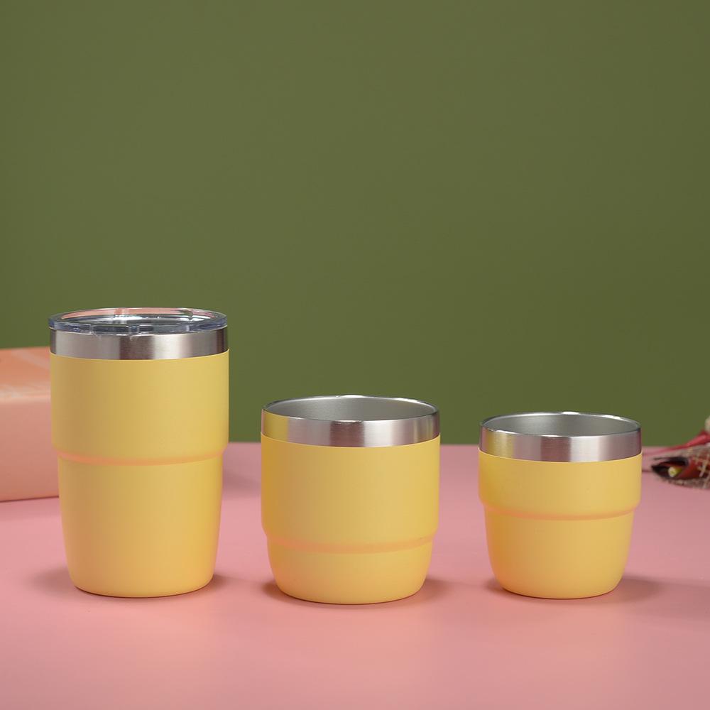 Cross-border 4oz Mini Rambler: Double-layer 304 Stainless Steel Vacuum Insulated Coffee Cup, Hot & Cold