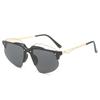 Fashion Rimless Women Sunglasses Punk Cat Eye Retro Luxury Shades UV400 Men Y2K Sports Driving Goggles Brand Oculus