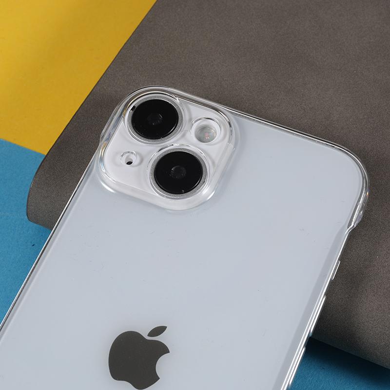 Frameless Phone Case for iPhone 13,Anti-scratch Transparent Hard PC Protective Phone Cover