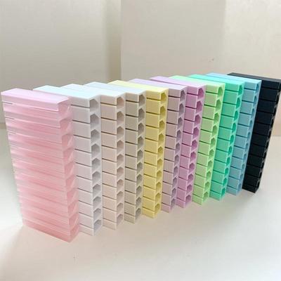 Nageltransferpapier 3D Geprinte Organizer Box 10 Vakken Voor Folie Sticker Opberging Draagbare Kleurrijke Display Stand Voor Thuis Salon Gebruik