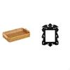 Woven Fruit Baskets Snack Serving Bowl Basket Bread Plate Picture Frame Photo Horror