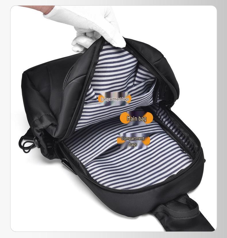 Pánská lehká voděodolná multifunkční taška přes hrudník a crossbody