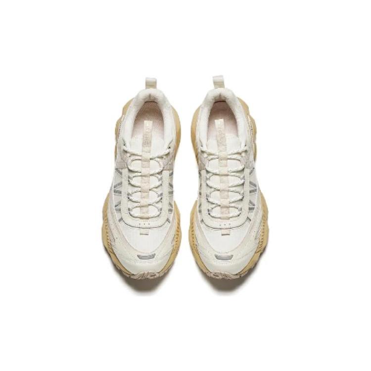 Anta AG02 Cushioning, Wear Resistant Low Top Casual Shoes Men's White Gray 112418802A-2