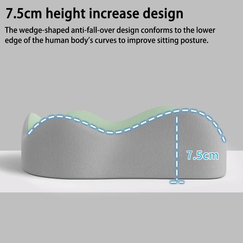 Office Seat Cushion Backrest Integrated Seat Cushion For Lumbar Support Pressure Relief Memory Foam Seat Cushion
