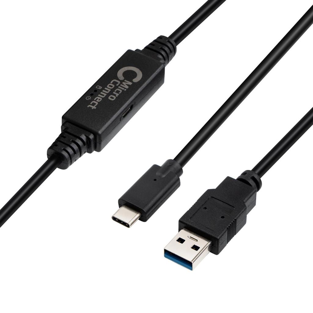 MicroConnect Cable USB3.0 A To USB-C 10m 5Gb