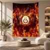 Decorative Tapestry,Galatasaray FC Printed Wall Art, Lightweight Wall Hanging For Bedroom Background