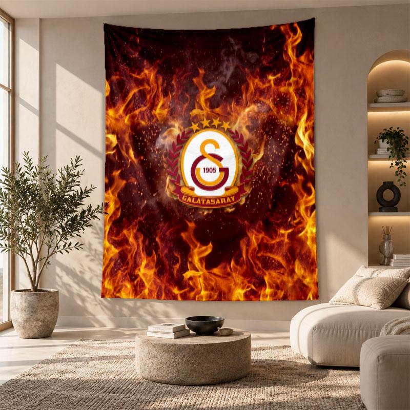 Decorative Tapestry,Galatasaray FC Printed Wall Art, Lightweight Wall Hanging For Bedroom Background