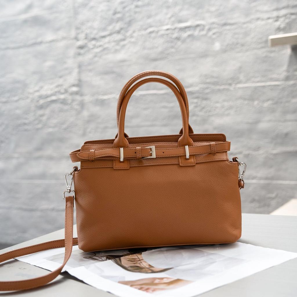 Cowhide Crossbody Horizontal Popular New Versatile Mature Niche Women's Shoulder Practical Soft Handbag Leather