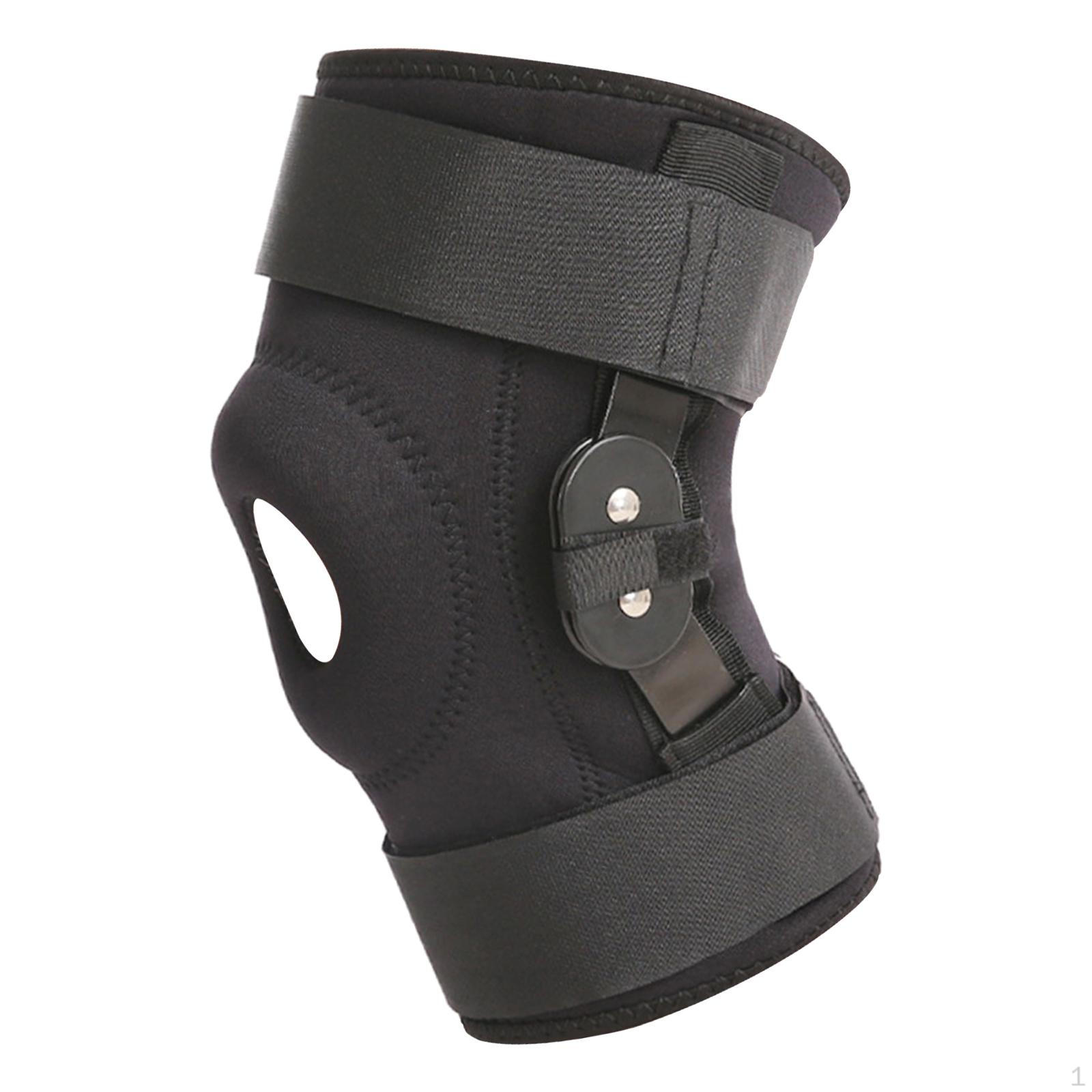 Knee Pad Support Squat Sports Stabilizer Wrap Leg Reduces Black XL