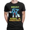 Men Women Bruh 67 Six Seven 6-7 Funny Brainrot Meme  Shirt 100% Cotton Graphic Print T-Shirt  Clothing Outfits