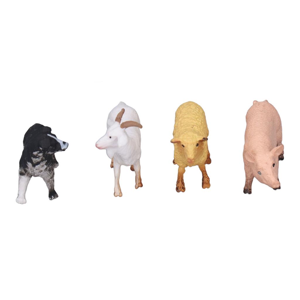 Children Farm Animals Figures Toy Solid Simulation Plastic and Synthetic Resin Poultry Playset