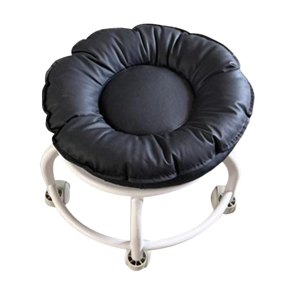 360° Rotating Low Roller Seat Stool Small Kids Women Easy to Move Multiuse Swivel Chair Universal Swivel Casters for Home Salon