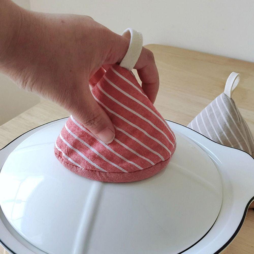 Insulation Anti-Scalding Pot Triangle Hat Cloth Cover Pot Holder Hand Protector Pot Handle  Kitchen