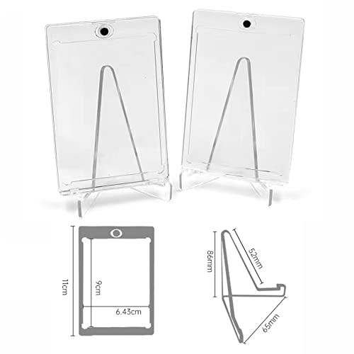 Set of 6 Magnetic Card Loaders for Trading Card Display, Pok?mon Cards, Yu-Gi-Oh Cards, and More. Transparent, Double-Sided Clear Trading Card Storage