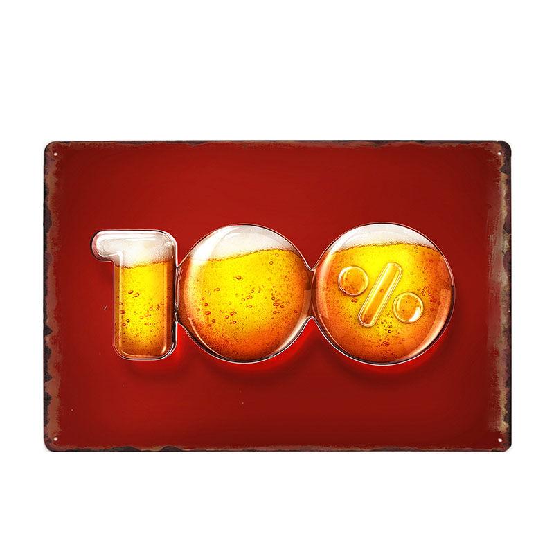 Beer Vintage Metal Tin Sign Chic Home Bar Cafe Poster Wall Decor Art Plaque Pub Tavern Retro Decorative Plates 20*30 CM