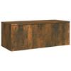 815498 vidaXL TV Cabinet Smoked Oak 80x34x30 Cm Engineered Wood