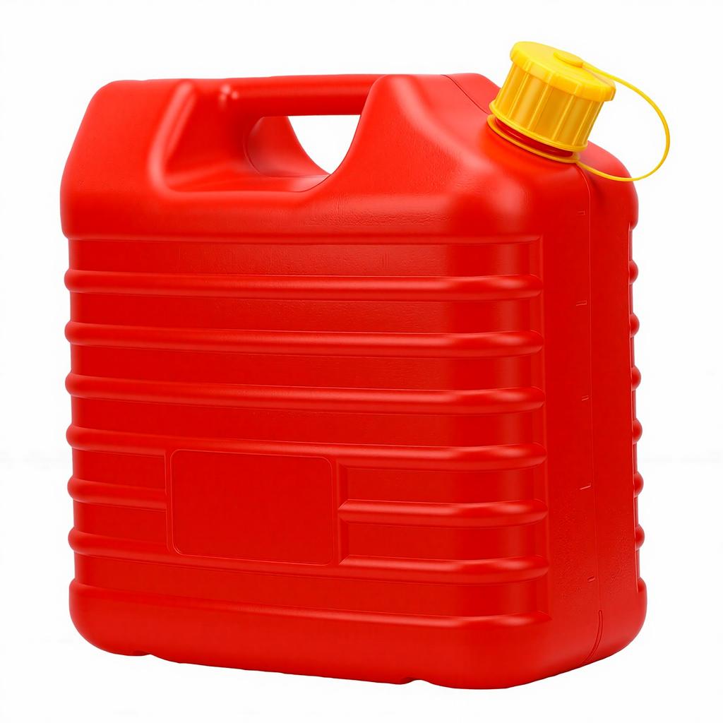 Gasbehälter 10L Fassungsvermögen Robust Multifunktional Eingebautes Ölleitungsrohr Verdickter HDPE Gasbehälter Kraftstoffbehälter Kanne