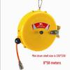 Retractable Air Hose Reel with 12*8MM Braided PU Hose for Pneumatic Tools and Car Detailing