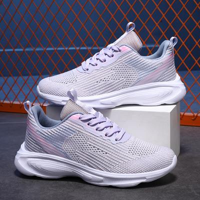 Spring and Summer Women's Sports Shoes Lightweight and Versatile Mesh Breathable High Elastic Wear-resistant Casual Shoes Girls Running Shoes