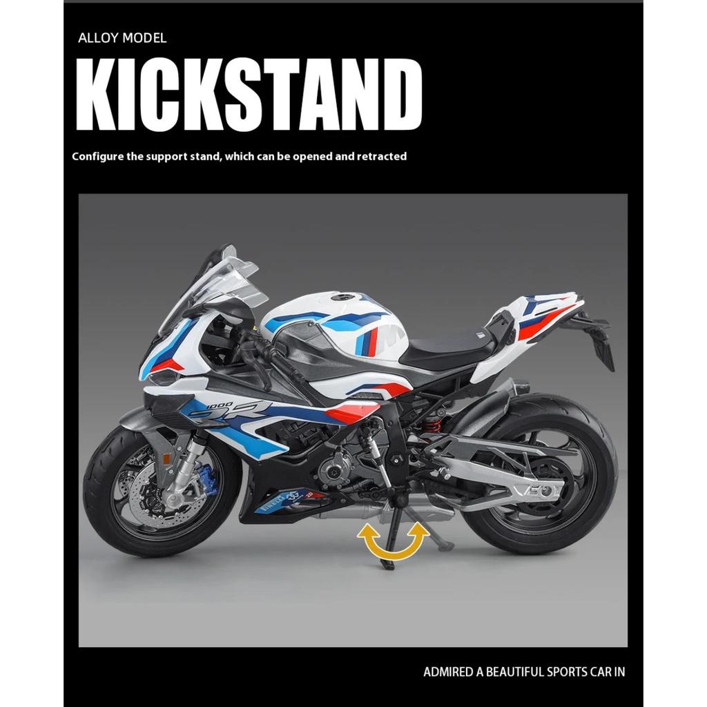 1/9 Scale BMW M1000RR S1000RR Racing Alloy Metal Diecast Motorcycle Model Simulation Hobby Collectible Vehicle Model Birthday Gift Boy
