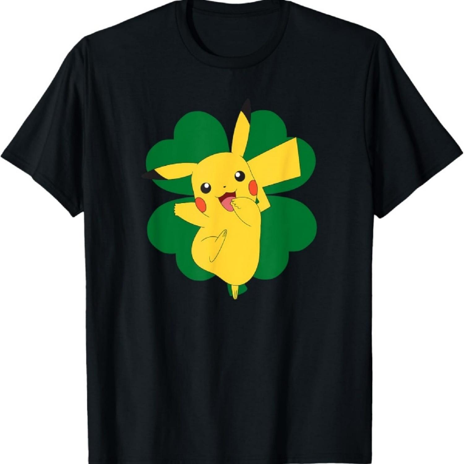 

Pokémon - St. Patrick s Day Lucky Pikachu T-Shirt XXXXXL чорний