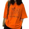 Short Sleeve T-Shirt Women's Loose Korean Version Student College Style Top Fashion Girlfriend Clothing Summer New Bottom Shirt Women's Clothing