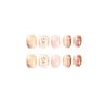 Brown Little Bear Caramel Pink Cloud False Nail Press-Ons