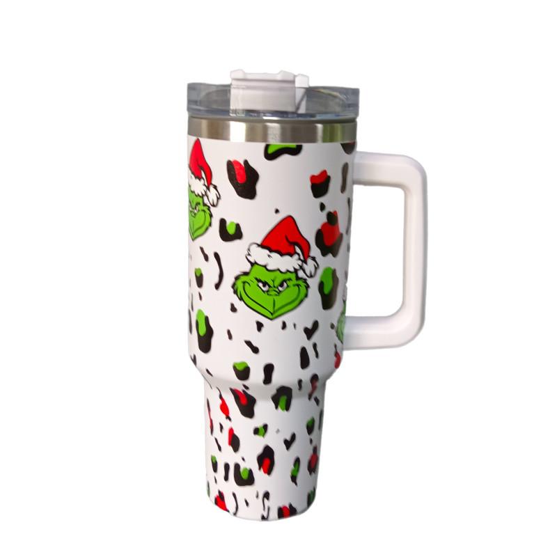 Stainless Steel The Insulated Cup Tumbler Straw Lid Coffee Mug 40oz Gift