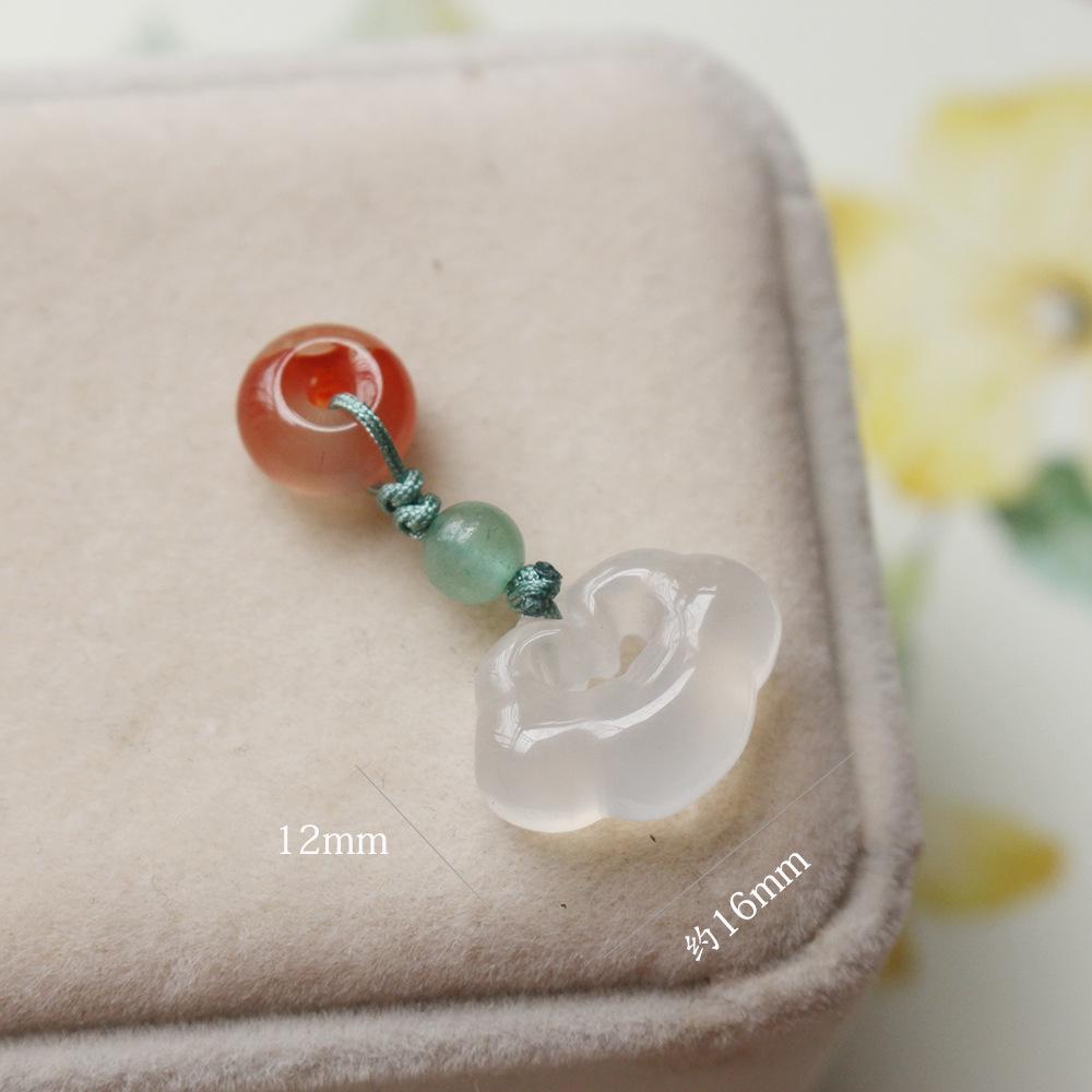 Southern Red Hetian Jade Pendant Beads Bracelet Necklace Accessories