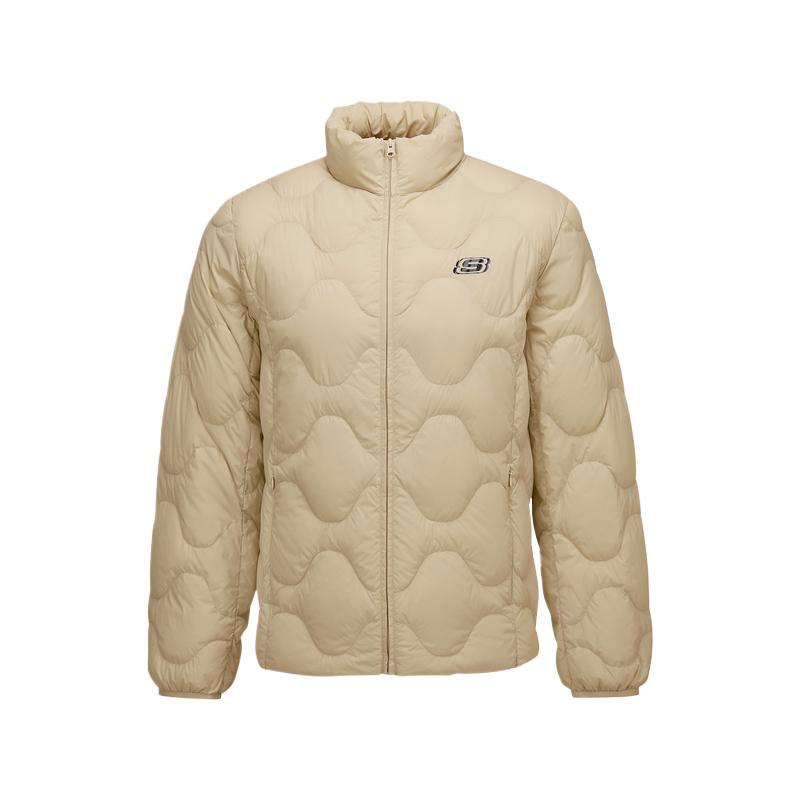 Skechers Windproof Waterproof Oil Resistant Warm Insulated Durable Woven Sports Commuter Casual Stand Collar Short Down Jacket L425U042-028R S