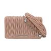 [Pre-Owned] Délice Nude Pink Lambskin Quilted Shoulder Bag Silver Hardware - Very Good #1DNWMDR