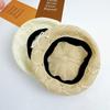 Summer Painter Hat Knitted Lady Pumpkin Hats Korean Hollow Beret Hat