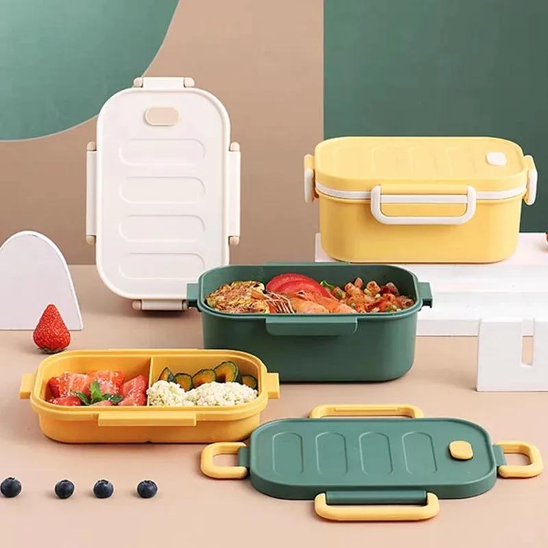 Double Layer Lunch Box Portable Compartment Bento Box Microwavable Food Container Picnic School Bento Lunchbox for Kids Children