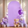 White Double-Sided Half-Round Cross Wedding Arch Kit for Party Decorations
