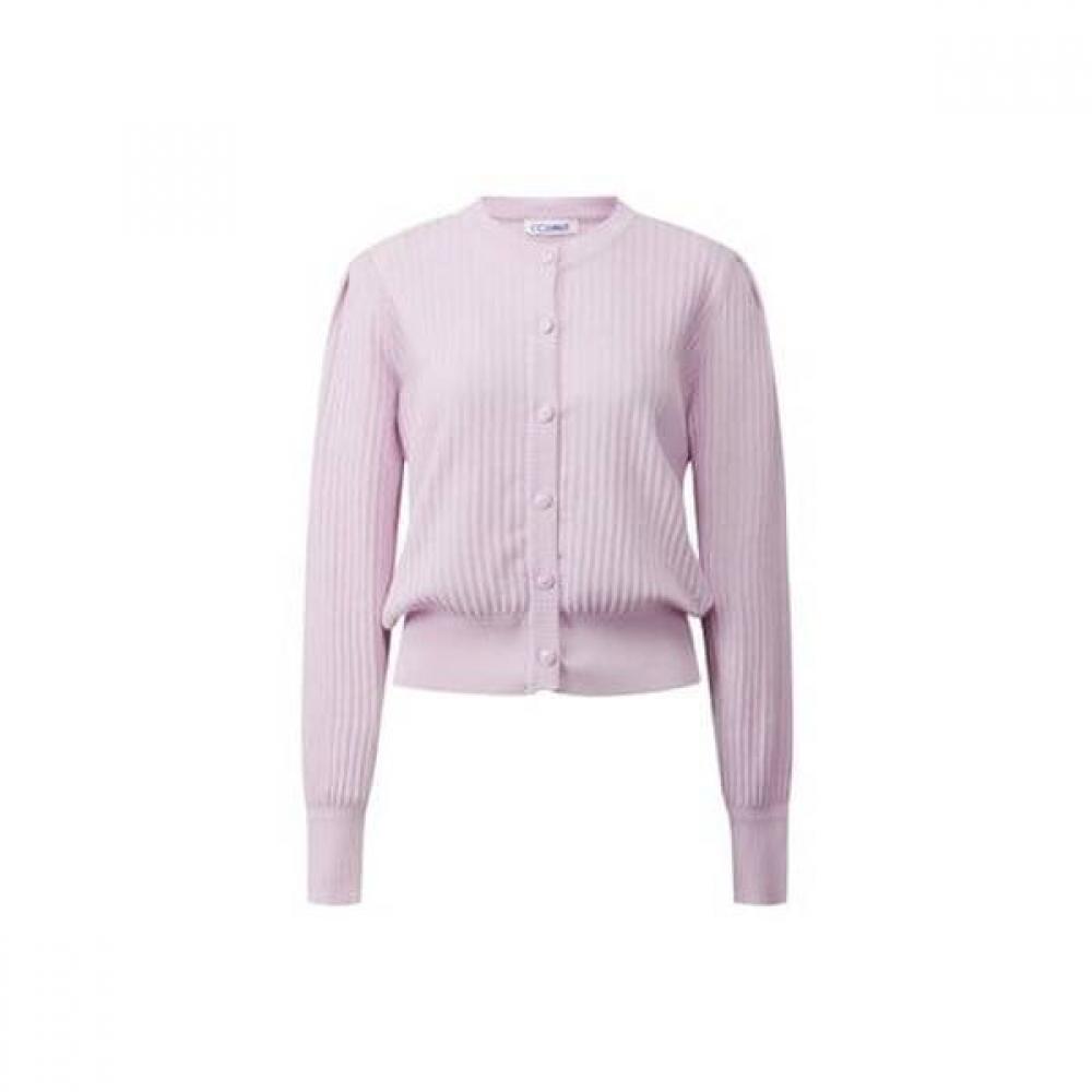 Cc Collect Volume Sleeve Rib Cardigan C252ksl033