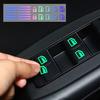 Multicolor Luminous Button Sticker Window Switch Decals Car Stickers Accessories