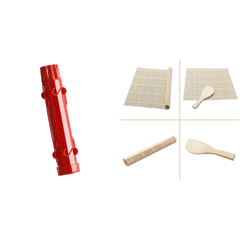 

uk Sushi Maker Mold Cylindrical Sushi Roller Mold Beginner Sushi Kit (Red)