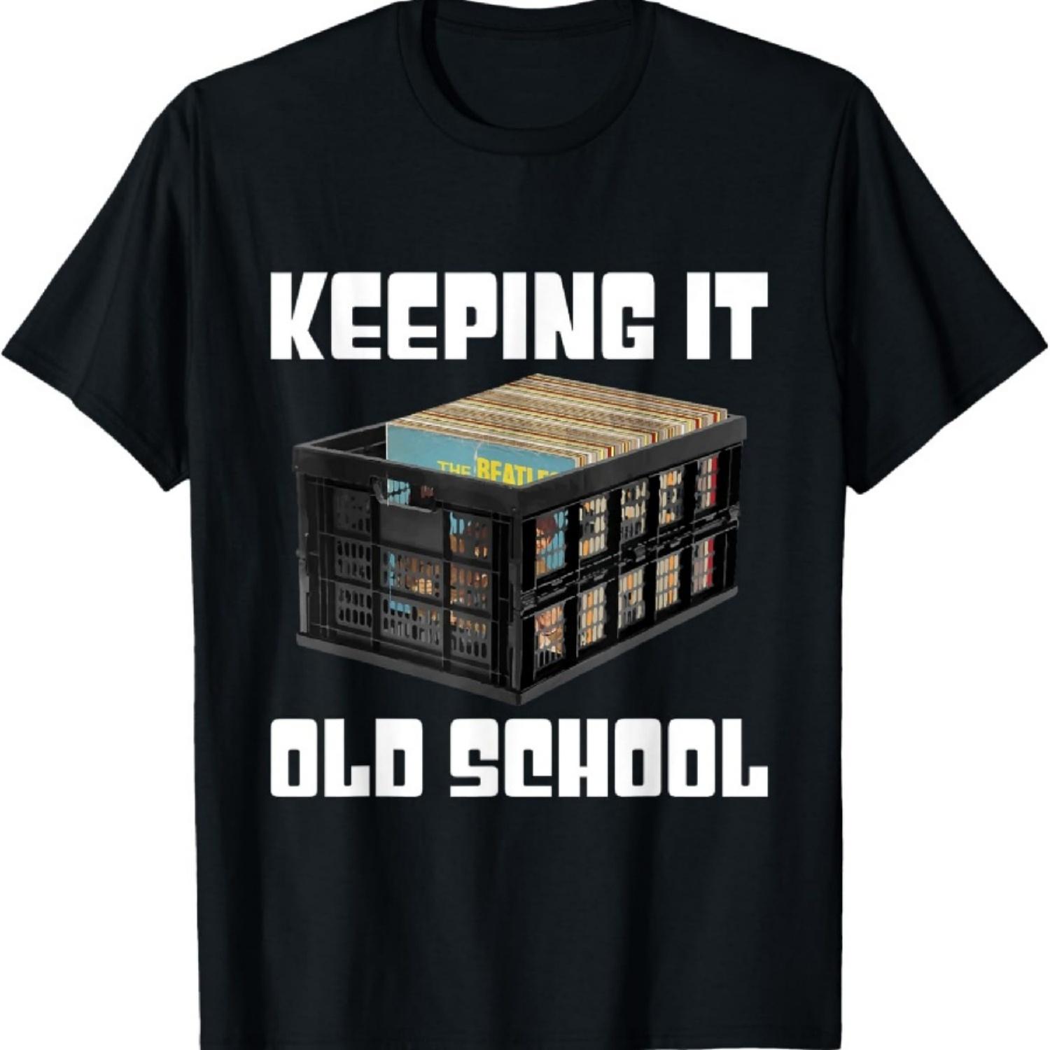 

Keeping It Old School - Music Vinyl Records LP Lover T-Shirt XXXXXL чёрный