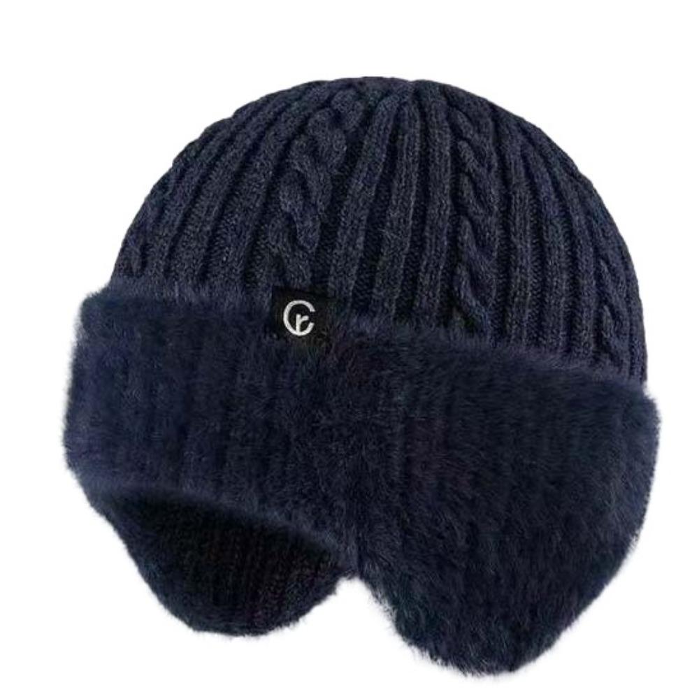 Fleece Scarf and Hat Set Soft Knitted Scarf Balaclava Hat Hooded Thermal Cap  Keep Warm