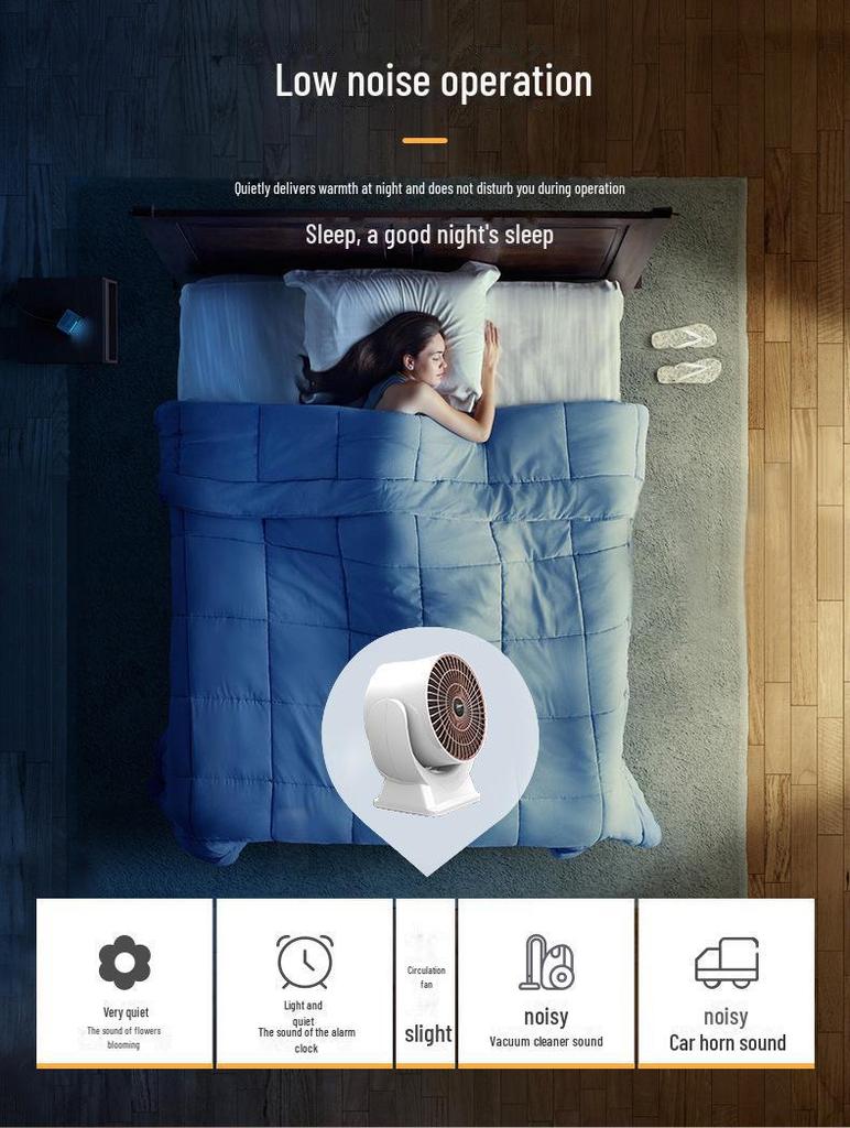 Elektrischer Tischheizlüfter - Tragbarer kleiner Haushaltsheizer