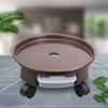 360-degree Rolling Movable Flower Pot Tray Round Flower Planter Stand Flower Pot Mover  Indoor Use