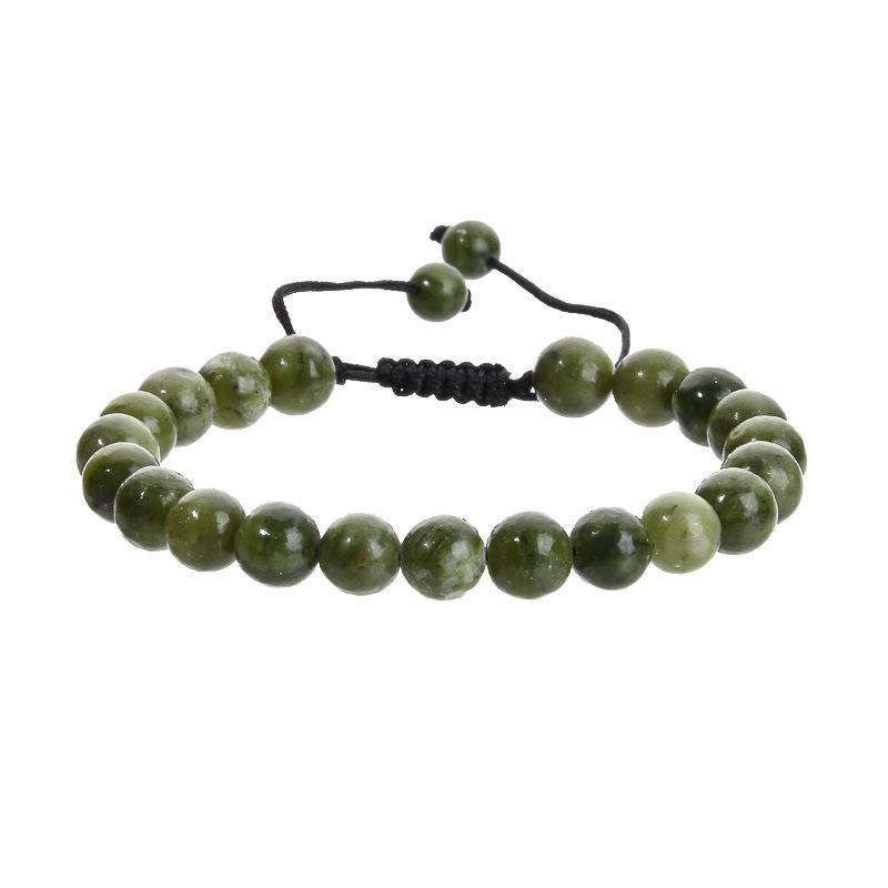 Leisure and Fashion Series Hand Chain Natural Stone Jade Mix and Match Weaving Bracelet Ornaments Gift